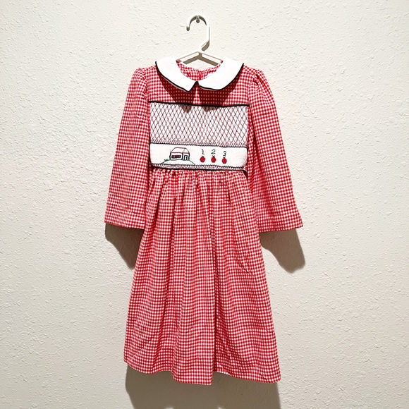 Luli & Me Boys Classic Tabs Dressy Button On Shorts Set - Red main image 0